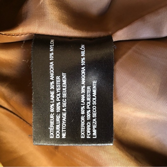 Bernardo Design Brown Wool Pea Coat - Picture 9 of 10